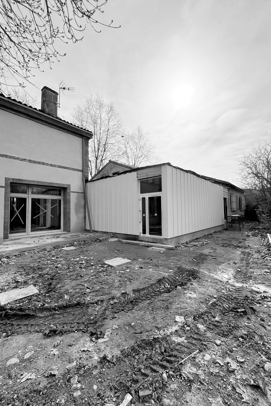 NOE118 Projet de réhabilitation des anciennes école de la ville réhabilité en salle polyvalente et création d’un logement communal à Noé